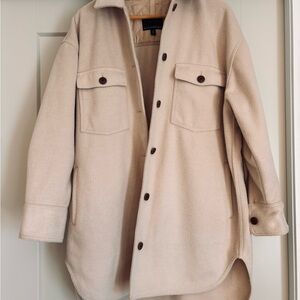 Banana Republic Cream Quilted Jacket